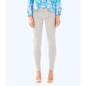 Lilly Pulitzer Gray Worth Skinny Pants Size 12